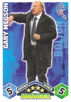 Gary Megson Bolton Wanderers 2009/10 Topps Match Attax Manager #431